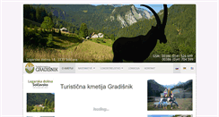 Desktop Screenshot of gradisnik.si