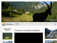 Tablet Screenshot of gradisnik.si